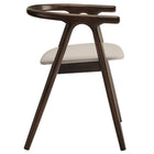 Modway Henry Vegan Leather and Wood Dining Chair - Stone-Fully Assembled