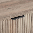 Manhattan Comfort DUMBO 20.07" Modern 2-Drawer Nightstand - Rustic Grey-Leg Height: 5.9 in