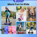 Gyrocopters PRIME Hoverboard for Kids - 15 km/h Speed ​​ - 300 W - 6.5" - LED Wheels - Bluetooth Speaker - Black-6.5" Fat Off Road Tires