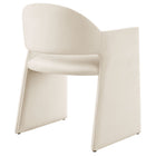 Modway Talia Performance Velvet Dining Armchair - Alabaster-Arrives Fully Assembled