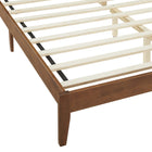 Modway Sirocco Rattan and Wood Queen Platform Bed - Walnut-9