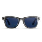Ray-Ban Meta Wayfarer Gen 2 AI Glasses - Sapphire Transitions Lenses - Shiny Transparent Grey Frame-Up to 8 hours of battery life, up to 48 additional hours with fully charged case
