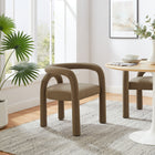 Modway Astrid Performance Velvet Dining Chair - Camel-Arch-Shaped Backrest