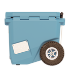 RovR RollR 45 Quart Wheeled Hard Cooler with Telescopic Handle - South Pacific-Ultra-durable and insulating design offers up to 10 days of ice retention