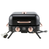 Kenmore 2 Burner Retro Tabletop Gas Grill - Black/Copper-Fuel Type: Propane.