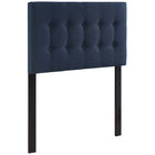 Modway Emily Upholstered Fabric Twin Headboard - Navy-Elegantly tufted button headboard