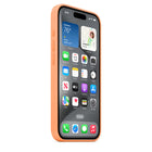 Apple Silicone Case with MagSafe for iPhone 15 Pro - Orange Sorbet-On the inside, there’s a soft microfiber lining for even more protection