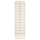 Pyramid Time Systems 12-Pocket Employee ID Badge Rack-Keeps swipe cards, badges, id's and other items neatly organized. install next to time clock or near employee entrance