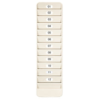 Pyramid Time Systems 12-Pocket Employee ID Badge Rack-Keeps swipe cards, badges, id's and other items neatly organized. install next to time clock or near employee entrance