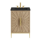 Modway Awaken 24" Bathroom Vanity - Oak/Black-7