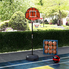Soozier Basketball Hoop and Stand with Magenic Dartboard and Darts-Adjustable heights for all ages
