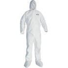 Kimberly-Clark Professional, Kleenguard A30 Coveralls, Large, White, Sms - 10 Pack-Colour: White