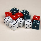 Learning Advantage Dot Dice - Red/Green/White - 12 Per Pack-5/8" dice can be used to explore problem solving such as number concepts, operations, probability, statistics, pre-algebra and more