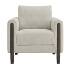 Modway Hawken Boucle Fabric Accent Armchair - Parchment Espresso-7