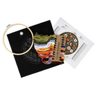General Supply Goods + Co Embroidery Kit - 7.87" x 7.87" - Flowers and Birds-Intermediate level for all ages 10 and older