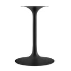 Modway Lippa 48" Oval Wood Dining Table - Black White-Non-Marking Felt Pad