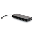C2G USB-C 9-in-1 Dual Display Docking Station with 60W Power Supply - Black-Supports single HDMI display resolutions up to 4K (3840 x 2160) at 30Hz for viewing high definition content