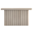 Hudson&Canal Olie 55" Wide Rectangular Fluted Console Table - Alder White-Table is made of high-quality and durable MDF and PVC materials