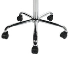 Homy Casa Adjustable Office Chair Chrome Base Fabric - Navy Blue-Ergonomic Design: The chair’s ergonomic design offers superior support and promotes better posture during long working hours