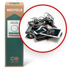 TerraCycle E-Waste - Zero Waste Box - Medium-Recycle any household or office e-waste. This includes home phones, cell phones, computer cables and accessories, VCR/DVD players, hand-held computers, digital music players, pagers, radios, cameras, video recorders, printers and scanners, digital cameras, copiers, typewriters, fax machines, stereos, tuners, speakers, food processor, toaster, coffeemakers, photoelectric smoke detectors