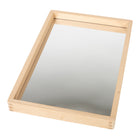 TickiT Small Wooden Mirror Tray-Reflect on playtime: This 14.2"x 9.4" mirror tray is perfect for sensory play. Kids will love to see their own faces, clouds, plants and manipulatives reflected back at them!