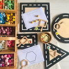 Learn Well Shape Drive Arounds-The shapes give the perfect opportunity to introduce and encourage the use of early mathematical language, shape, square, circle, triangle, rectangle, sides, inside, outside, edges, more, less. The opportunities are endless