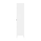 Manhattan Comfort Naomi 15" Modern Single Locker Storage Cabinet - White-Home Assembly Required. All Hardware Included