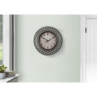 Monarch Specialties Clocks 16" Round Wall Clock - Dark Green -The precise quartz movement ensures accurate timekeeping and the non-ticking mechanism provides a peaceful environment without distraction