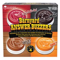 Learning Resources Barnyard Answer Buzzers -Grades prekindergarten+