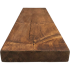 Entrepot La Grange Floating Shelf with Hardware - 36" L x 8" D x 2" T - Whiskey Brown-Real Wood