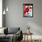 Carey Price Action "Protecting the Net" - Framed Canvas - 22" x 31"-Ready to hang - arrives fully assembled