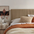 Modway Eloise Stain-Resistant Performance Velvet King Headboard - Taupe-Dense Foam Padding