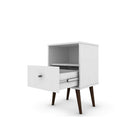 Manhattan Comfort Liberty 1.0 Nightstand, White (203AMC6)-Perfect for Storage or Display items.