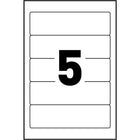 Avery White Print or Write Removable Rectangular Multiuse Labels, 1" x 3", 125 Pack, (2314)-Removable