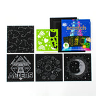 Art 101 Scratch Art Kit - 3 Pack-Each set also includes five 10 inch x 10 inch blank scratch sheets to create your own design