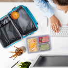 Bentgo Deluxe Lunch Bag - Blue- The Bentgo Deluxe Lunch Bag is lined with food-safe, leak-proof, PEVA thermal insulation.