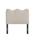 Modway Athena Stain-Resistant Performance Velvet Twin Size Headboard - Almond-Assembly Required