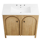 Modway Appia 36" Bathroom Vanity - Oak/White-Assembly Required