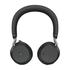 Jabra Evolve2 75-USB-C MS Stereo Headset - Black-Music time Up to 36 hours (with ANC off)/Up to 33 hours (with ANC on); Talk time Up to 24 hours (with ANC/busylight off)/Up to 18 hours (with ANC on/busylight on)