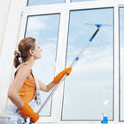 Gritt Commercial Window Washing Kit - 14" Swivel Window Squeegee - 6' Telescopic Pole - 3 Pack-Maximum Pole Length: 6'