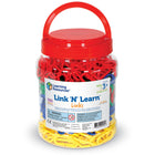Learning Resources Link 'N’ Learn Links in a Bucket - 500 Pieces -Size: 1.6"(H) x 3/4"(W)