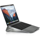Mount-It! Ergonomic Tilted Laptop Riser - Silver-Raise your laptop to improve posture