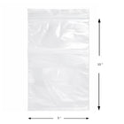 KL Rubber Resealable Polyethylene Bag with Hang Hole - 2 Mil - 5" x 10” - 1000 Pack-Approved for direct food contact — ideal for meats, produce, and dry goods