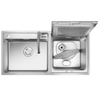 Fotile Built-in 2-In-1 In-Sink Stainless Steel Dishwasher - 35"-FOTILE 2-IN-1 In-Sink dishwasher combines dish washing, sterilization, and drying in one simple process