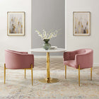 Modway Savour Tufted Performance Velvet Accent Chairs - Dusty Rose - 2 Pack-Stain-Resistant Performance Velvet