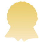 JAM Paper Standard Label Rolls - Ribbon Shaped - 1 5/8 x 2 - Gold Metallic Foil - 125 Labels/Roll-Size: Ribbon ( 1 5/8 x 2 Inches ) | Printer friendly labels are easy to create and customize.