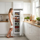 HOMCOM Compact Upright Freezer for Home - 7.0 cu. ft. - White-High-efficiency compressor delivers rapid cooling for food freshness