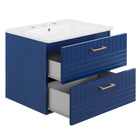 Modway Daybreak 24" Bathroom Vanity - Blue/White-5