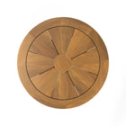 Modway Meadow Outdoor Patio Teak Wood Dining Table - Natural Taupe-Non-Marking Foot Pins
