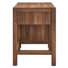 Modway Capri 49" Wood Grain Office Desk - Walnut-Full-Glide Drawers